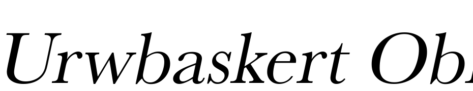 URWBasker T Oblique Font Download Free